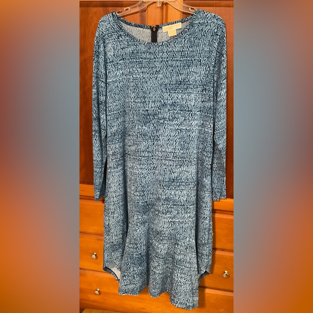 Michael Kors blue knee length dress, 1X
